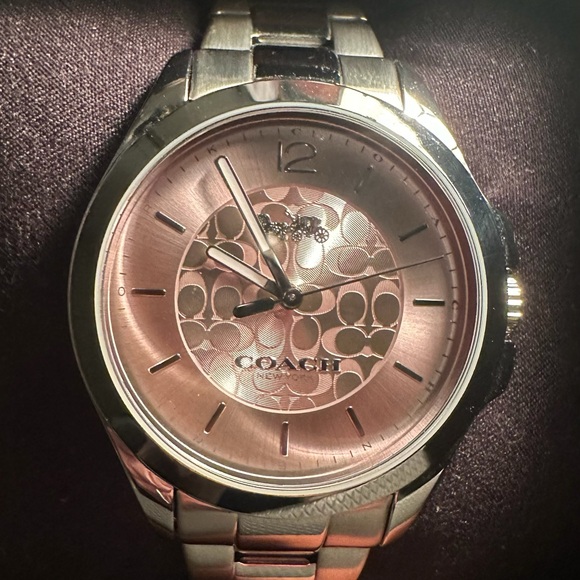 Coach Libby Stainless Steel Watch – Pink Dial (37mm) - Picture 2 of 7